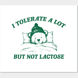 I Tolerate A Lot But Not Lactose Retro 90s Shirt, Vintage Lactose Intolerant T Shirt, Tummy Ache, Funny Saying Shirt, Milk Shirt, Funny Cow Posters and Art